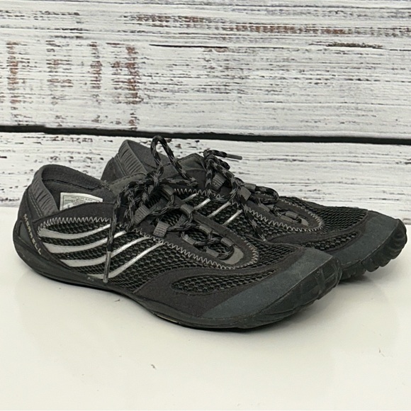 Merrell Barefoot Pace Glove Women's Black Hiking Outdoor Vibram Shoes US 6 - Picture 2 of 5